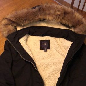 Sherpa lined gap coat